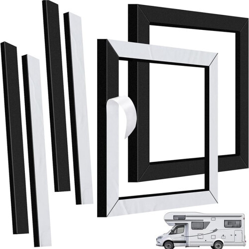 Junta para Ar Condicionado de RV, Kit de Vedação Universal de 14x14 Polegadas para Ar Condicionado de Teto com Almofadas de Nivelamento Autoadesivas