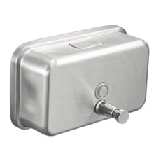 304 Stainless Steel Wall Mount Soap Dispenser 1200ml Large Capacity Commercial Hand Soap Pump for Bathroom Kitchen