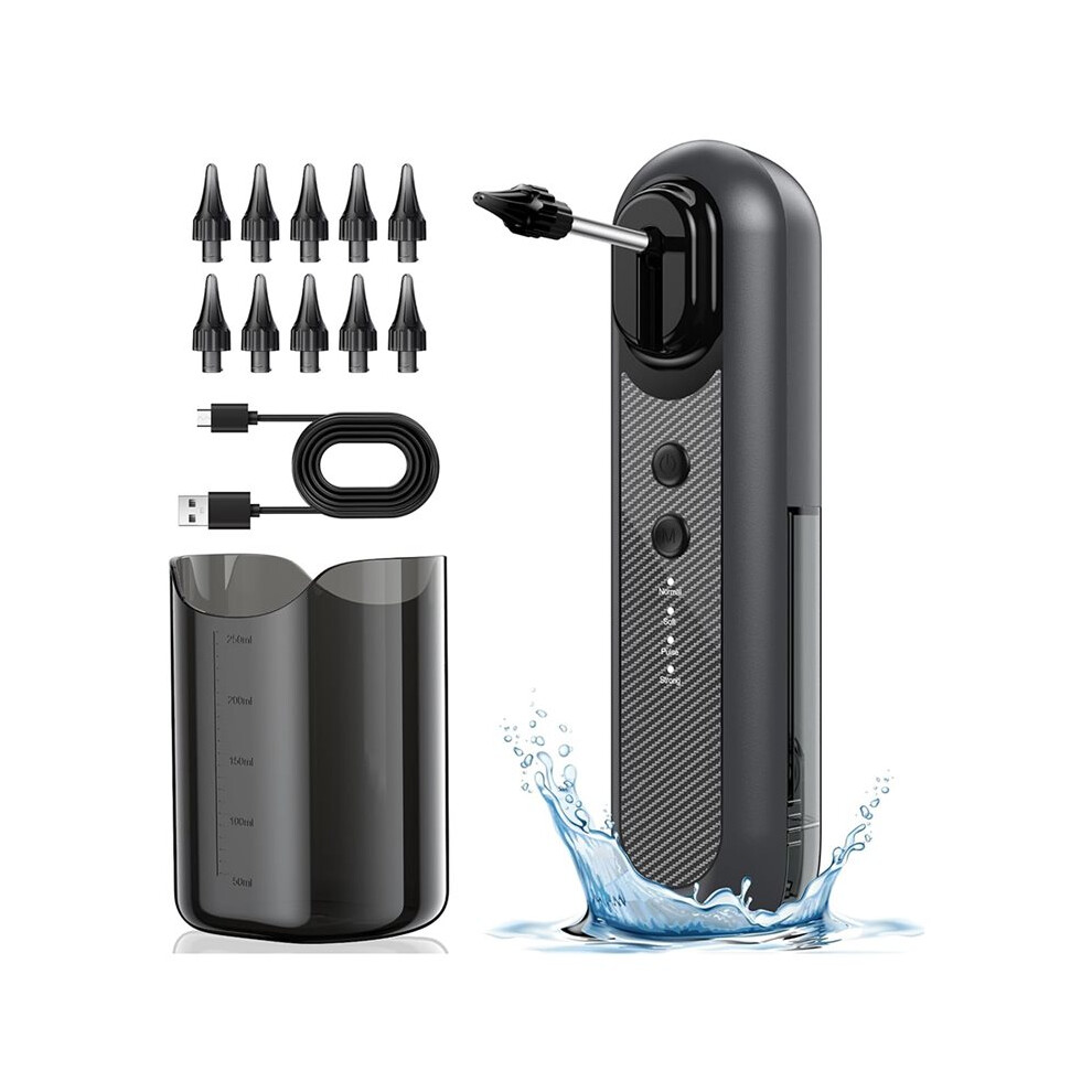 Brecantia Ear Wax Removal Kit Electric Ear Cleaner With 10 Reusable Tips, Usb Rechargeable Safe Ear Cleaning Tool For Family Use
