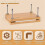 Bookbinding Plastic Bone Folder Creaser Waxed Thread Tools with Portable Binding Press Machine of Paulownia Wood 4