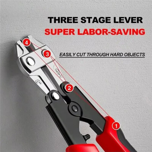1pc  Bolt Cutter, Chrome-Vanadium Alloy Steel, Labor-Saving, Ideal for Metalworking A 1