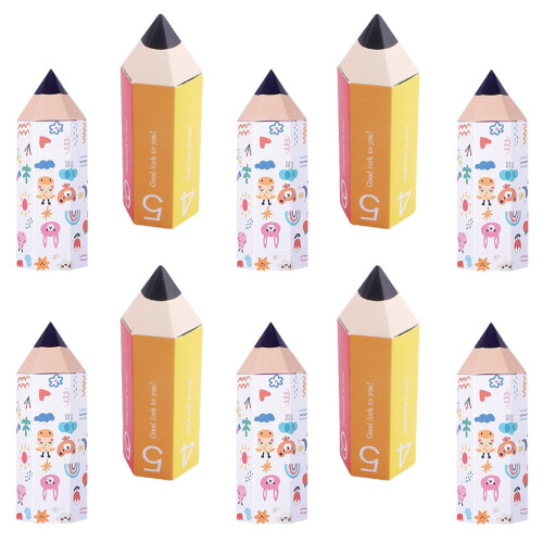 Presentförpackningar för presenter vita tecknade papper 10 st