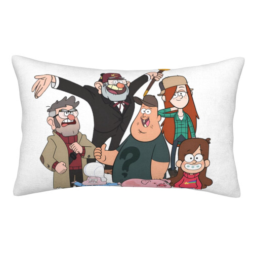 Taies d'oreiller Gravity Falls ultra douces et moelleuses avec fermeture éclair 20x30