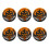 Halloweenpumpa Papperstallrikar 18 cm (10-pack) 1