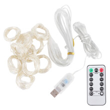 Romantische sfeer voor de slaapkamer, waterdicht, laag voltage, superveilig om aan te raken, 8 standen, 3 meter, LED-chips met hoge helderheid,
