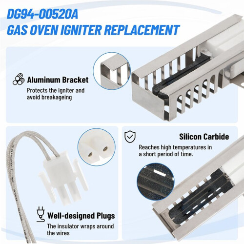 DG94-00520A Upgraded Gas Range Oven Igniter for  NX58J5600SG/AA 2