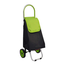 Folding Shopping Trolley with BuiltIn Bag Organizer, Lightweight Compact Cart with Smooth Rolling Wheels for Easy Grocery Shopping