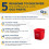 Red Sanitizing Buckets 3 Pack for Commercial Use, ColorCoded Cleaning System, Durable and Reusable 2