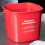 Red Sanitizing Buckets 3 Pack for Commercial Use, ColorCoded Cleaning System, Durable and Reusable 3