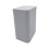 Small Bathroom Trash Can with Lid 2.6 Gallon Narrow Plastic Bin, OdorControl Compact Design Gray 1