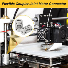 Flexible Shaft Couplings 4Pcs, Aluminum Alloy 3mm to 6mm Connector for 3D Printer CNC Machine Motor Guide D19 X L25mm