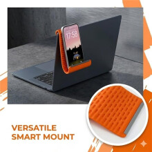 Godtyckligt Hopfällbar Deformation Multifunktionell Laty Stand Universal Skrivbordshållare för Telefon Surfplatta Laptop Svart