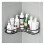 Bathroom Shower Shelf Rustproof Corner Organizer with Suction Cup Mount, No Drilling Storage Rack AA 1