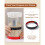 Sourdough  Jar with Feeding Tracker Clear Glass Fermentation Jar (1.2L) W/Date Marked Band, Thermometer Strip 3