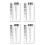 Flaw Detection Scale Cards 4PCS with Tear Coating for Industrial Component Inspection Use Stain Cracks Comparison Scale 5