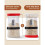 Sourdough  Jar with Feeding Tracker Clear Glass Fermentation Jar (1.2L) W/Date Marked Band, Thermometer Strip 6