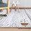 Runner Rug Boho Geometric 2x10 Ft Gray White Washable 3