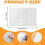 Fusible Interfacing with 2''X2'' Grid Nonwoven Layout Iron  Polyester/Rayon Interfacing for DIY Crafts Supplies 6