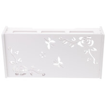 WiFi Router Wall Mount Holder with Cable Organizer, SpaceSaving Box for Clean Home Networking