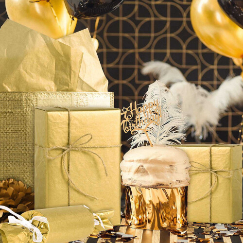 Guld silkepapir 35x50cm – 100 ark 1