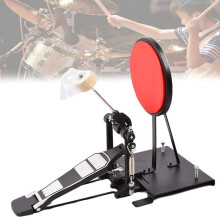 Electronic Bass Drum Trainer Red SelfLearning Practice Pedal for Beginners and Performance