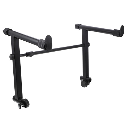 Double Tier Keyboard Stand Adjustable Height Universal Piano Rack Stable Space Saving Design