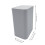 Small Bathroom Trash Can with Lid 2.6 Gallon Narrow Plastic Bin, OdorControl Compact Design Gray 2