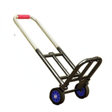 Folding Hand Truck with Smooth Rolling Wheels, Lightweight Durable Frame for Travel and Groceries