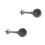 2X High Pressure Propane Cast-Iron Round Burner , Propane Burner  with Orifice Brass Fitting 1