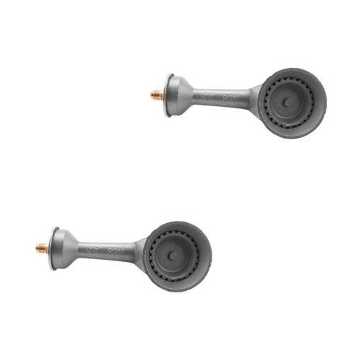 2X High Pressure Propane Cast-Iron Round Burner , Propane Burner  with Orifice Brass Fitting