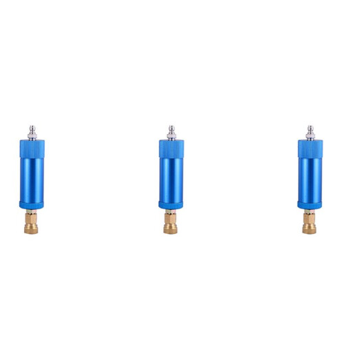 3X Högtrycks PCP Handpump Luftfilter Olje-Vatten Separator för Högtryck Pcp 30Mpa Luftpump Filter Kompressor Blå