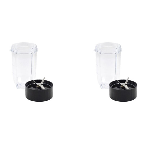2X Replacement  Blade + 16Oz Cup Set for , Replacement Parts Compatible with 250W MB1001 Blender