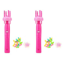 2X Women Portable Electric Automatic DIY Hairstyle Tool Braid Machine Hair Weave Roller Twist Braider Device Kit