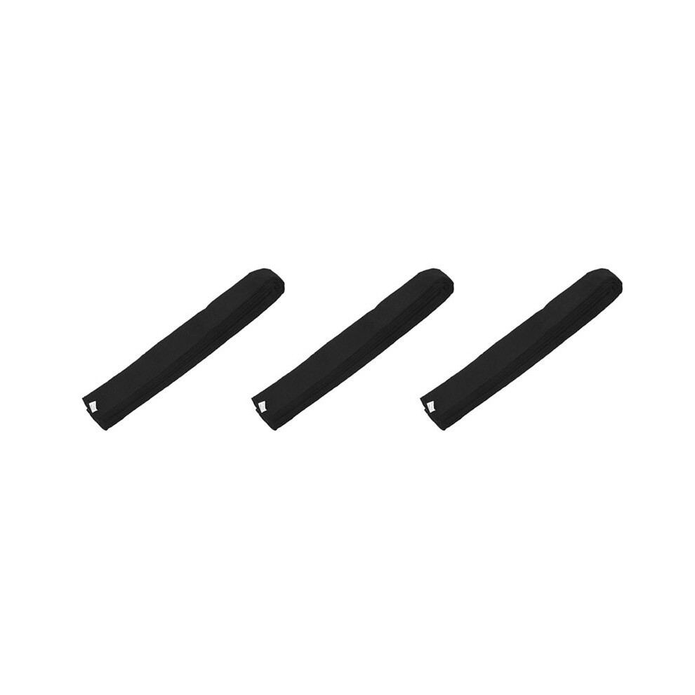 3X Martial Arts Karate Taekwondo Chain Soft Belt Black 4712799355808