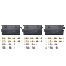 3X Car 11 Way Fuse Holder Relay Box with Terminals Relays Waterproof Connectors
