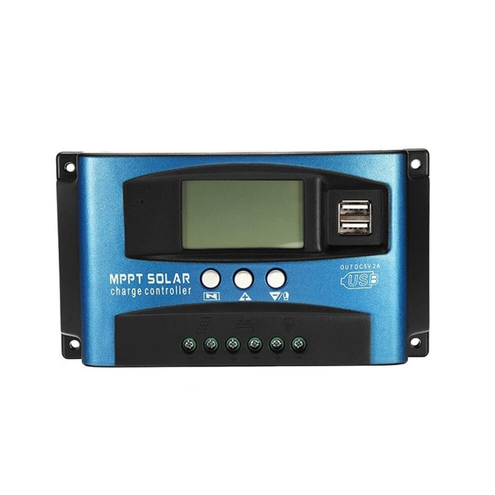 Mppt Solar Charge Controller Regulator 100A, 12V 24V Auto, Dual Usb Lcd, Load Output 9310869814580