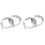 For  Forester 2009-2013 2Pair Front Chrome Fog Light Lamp Cover Cap Trim Ring 57731SC000 1