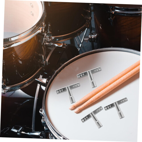 5 Piece TShaped Drum Key Set for Precision Drum Tuning and Quick Torque Adjustment 2