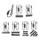 PD140W Type C To DC5525 5521 Adapter Cable-10 piece set 5