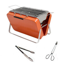 Mini Portable Charcoal Grill, Foldable BBQ Grill for Outdoor Cooking, Corrosion Proof and Easy Carry