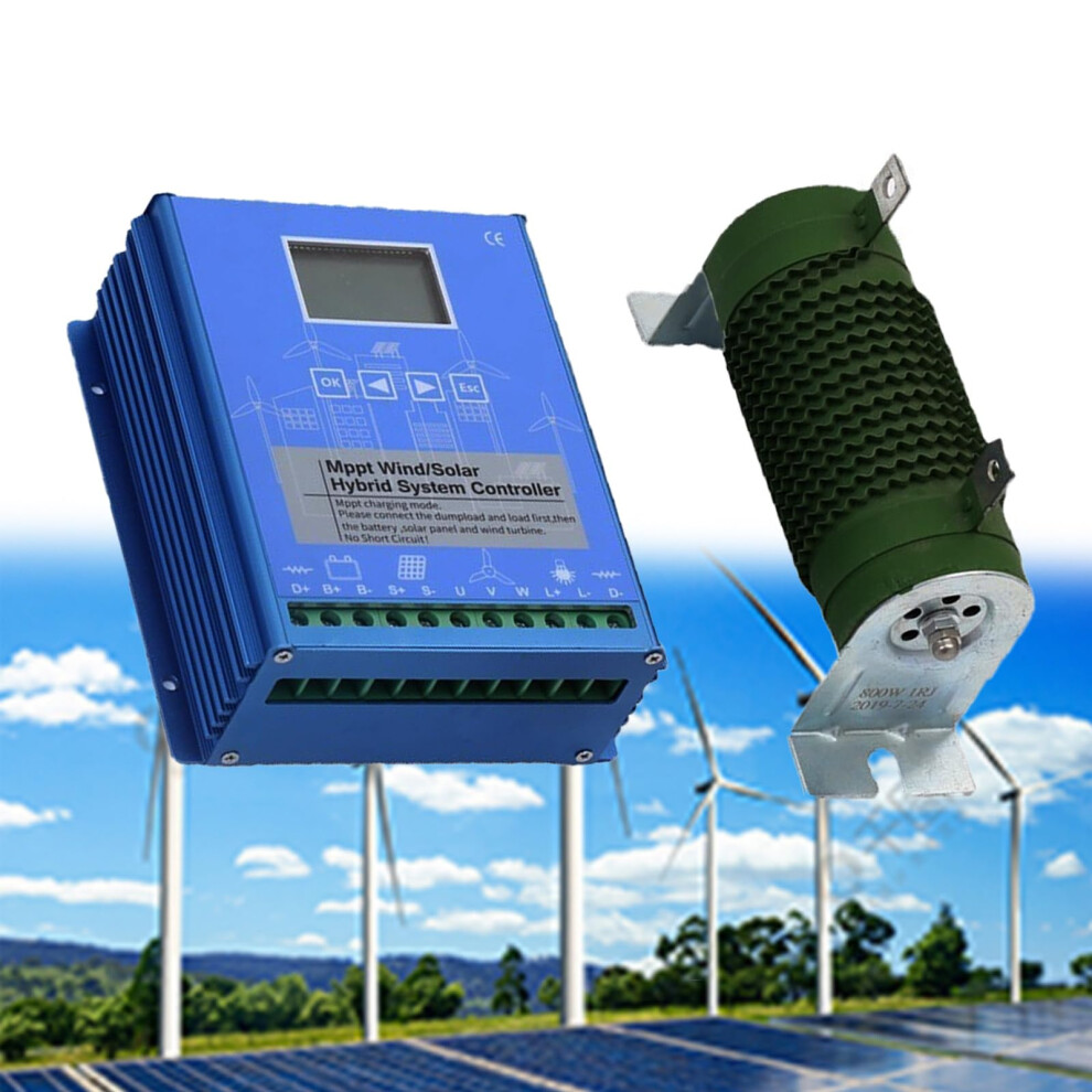 Mppt Wind Solar Hybrid Charge Controller 12000W 12V/24V/48V Off Grid With Dump Load And 24V Boost 9330225810605