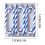 Blue Christmas Candy Cane Ornaments Shatterproof 5.5 Inch 3