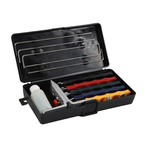 2X Knife Sharpening System,Professional Knife Sharpener with Controlled Angle,Knife Sharpener with 10 Whetstone 2