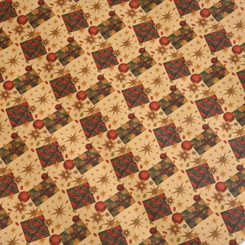 Julegavepapirrulle – Kraft, 50x70cm 1
