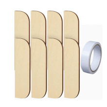 8pcs 3.5 Inch Hinge Repair Wooden Plate Door Hole Cover Plate Wooden Hinge Filler Wood Repair Kit Kitchen Cabinet Hinges