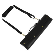 PU Leather Flute Case with Padded Protection, Adjustable Shoulder Strap, Travel Storage Bag