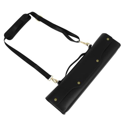 PU Leather Flute Case with Padded Protection, Adjustable Shoulder Strap, Travel Storage Bag