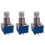 3X Guitar Effects 3PDT 9-Pin Latching Stomp Pedal Footswitch Foot 1