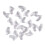 20 pcs Soft Nail Caps For Cat Pet Claw Control Paws off + Adhesive Glue -Transparent,Size M 1