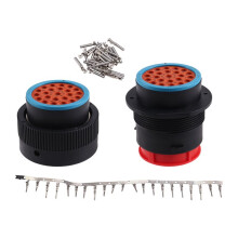 Connecteur 23 Broches Série HDP Mâle + Femelle, Prise Automobile avec Bornes HDP26-24-23SE HDP24-24-23PE
